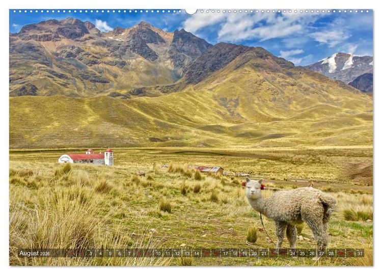 Produktbild: Peru Bolivien Chile (Wandkalender 2026 DIN A2 quer), CALVENDO Monatskalender