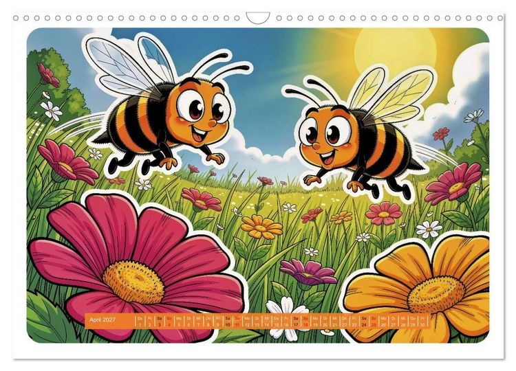 Produktbild: Lustige Bienchen - Comic (Wandkalender 2027 DIN A3 quer), CALVENDO Monatskalender