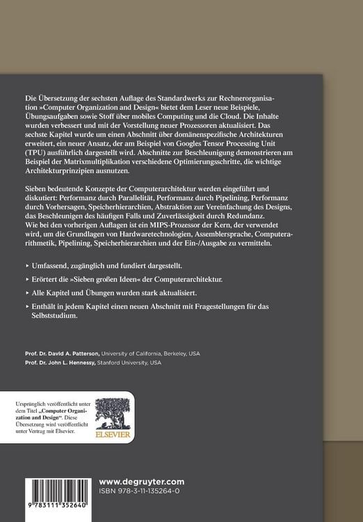 Produktbild: Rechnerorganisation und Rechnerentwurf
