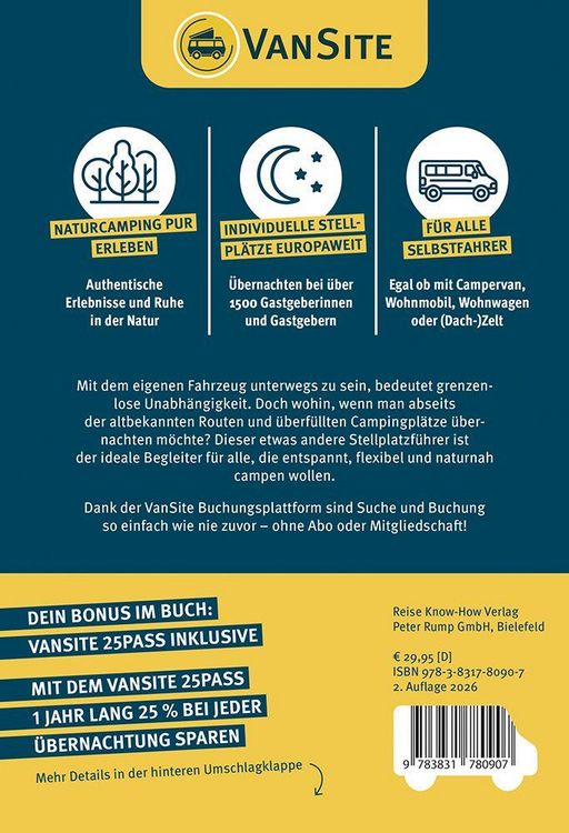 Produktbild: VanSite Stellplatzf&uuml;hrer 2026