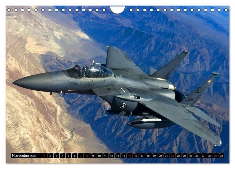 Produktbild: U.S. Aircraft - Fighting Jets (Wall Calendar 2026 DIN A4 landscape), CALVENDO 12 Month Wall Calendar