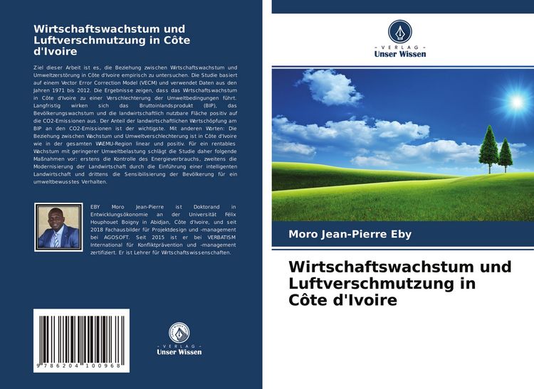 Produktbild: Wirtschaftswachstum und Luftverschmutzung in C&ocirc;te d'Ivoire