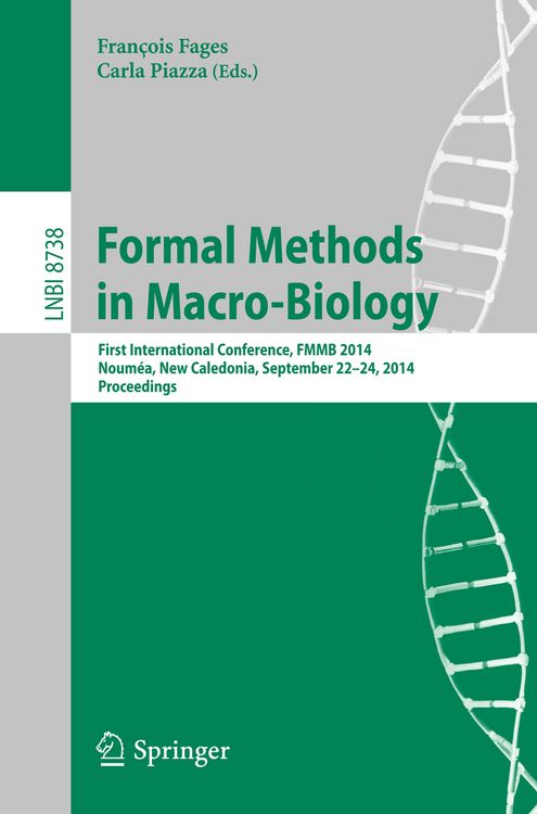 Produktbild: Formal Methods in Macro-Biology