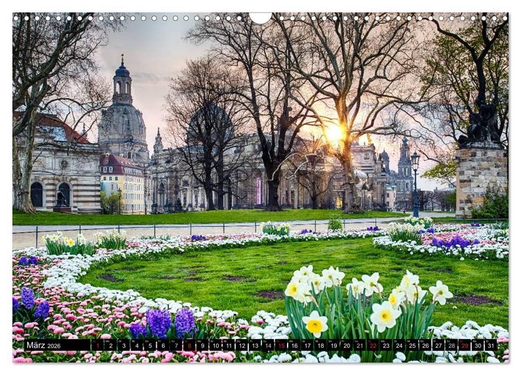 Produktbild: WUNDERVOLLES DRESDEN (Wandkalender 2026 DIN A3 quer), CALVENDO Monatskalender