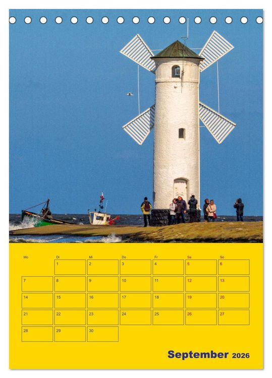 Produktbild: Sehnsucht nach Meer - Ostsee (Tischkalender 2026 DIN A5 hoch), CALVENDO Monatskalender