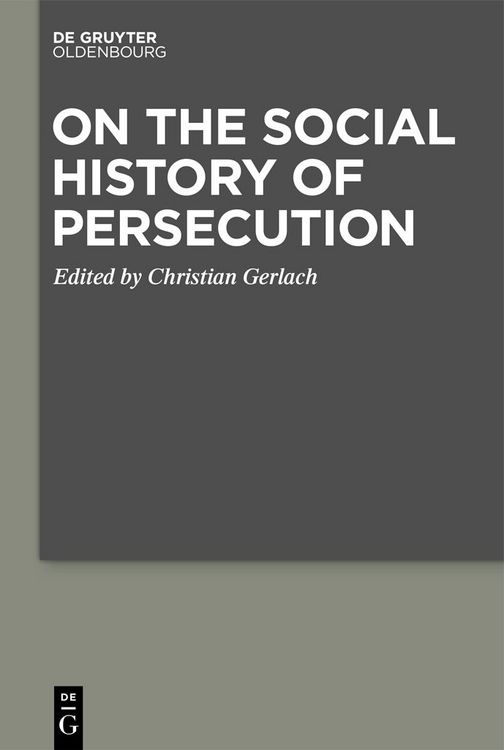 Produktbild: On the Social History of Persecution
