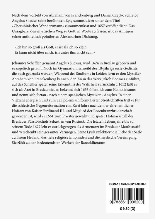 Produktbild: Cherubinischer Wandersmann