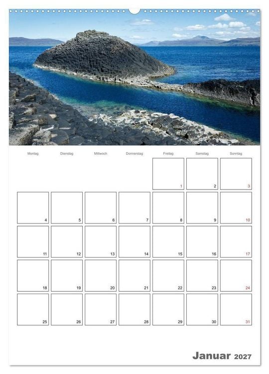 Produktbild: Schottland f&uuml;r Naturliebhaber (hochwertiger Premium Wandkalender 2027 DIN A2 hoch), Kunstdruck in Hochglanz