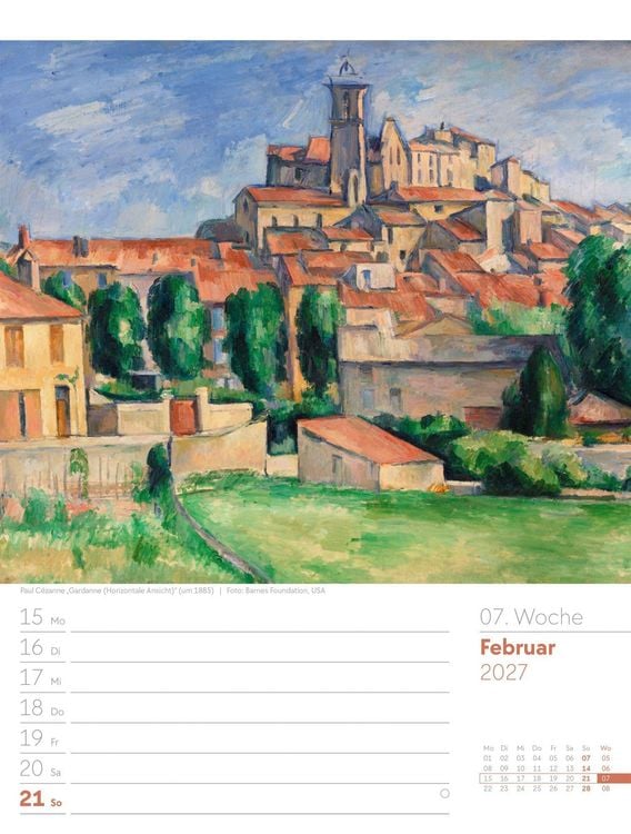 Produktbild: Kunstwelt Wochenplaner Kalender 2027 | Impressionismus und Klassische Moderne