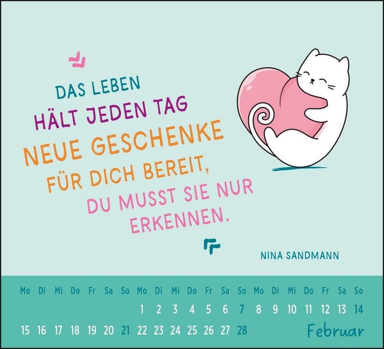 Produktbild: Mini-Kalender 2027: Der kleine Katzenliebe Kalender