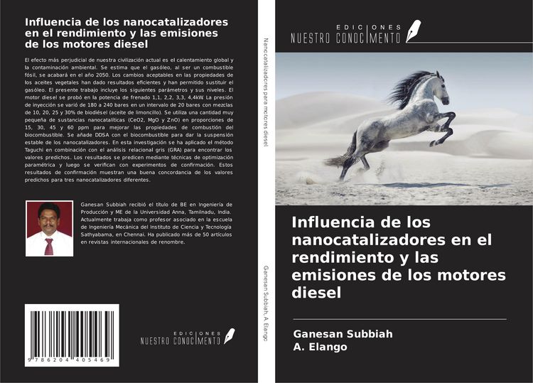 Produktbild: Influencia de los nanocatalizadores en el rendimiento y las emisiones de los motores diesel