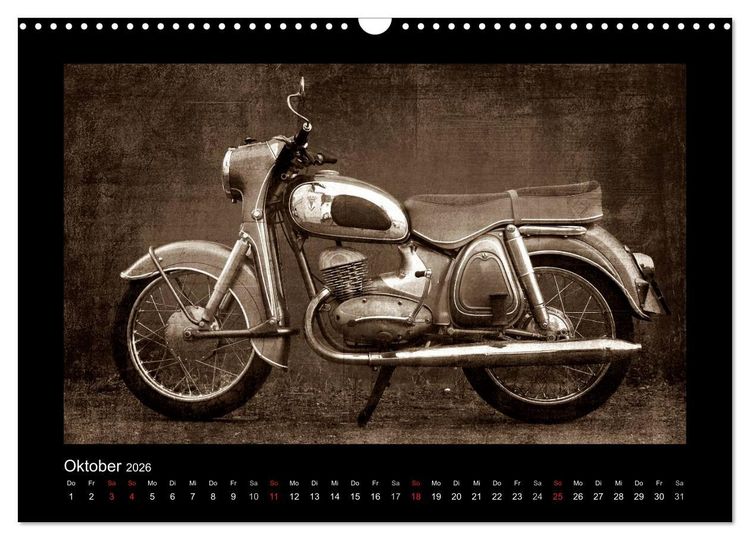 Produktbild: Motorrad Oldtimer (Wandkalender 2026 DIN A3 quer), CALVENDO Monatskalender