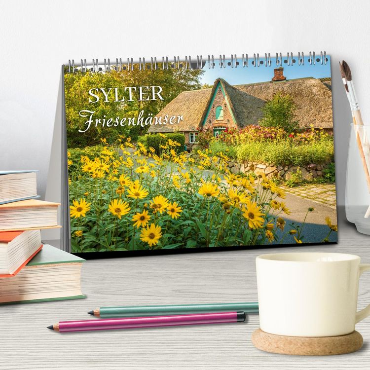 Produktbild: Sylter Friesenh&auml;user (Tischkalender 2026 DIN A5 quer), CALVENDO Monatskalender
