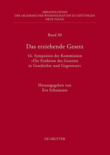 Produktbild: Das erziehende Gesetz