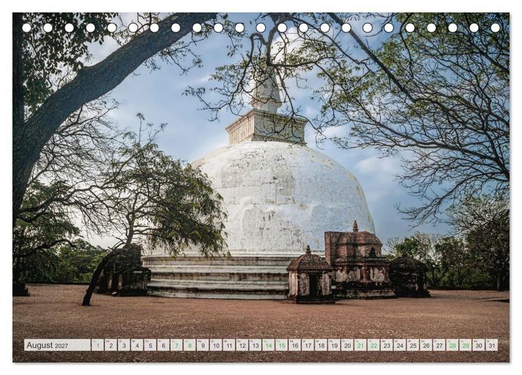 Produktbild: Verliebt in Sri Lanka (Tischkalender 2027 DIN A5 quer), CALVENDO Monatskalender