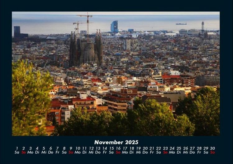 Produktbild: Barcelona 2025 Fotokalender DIN A4