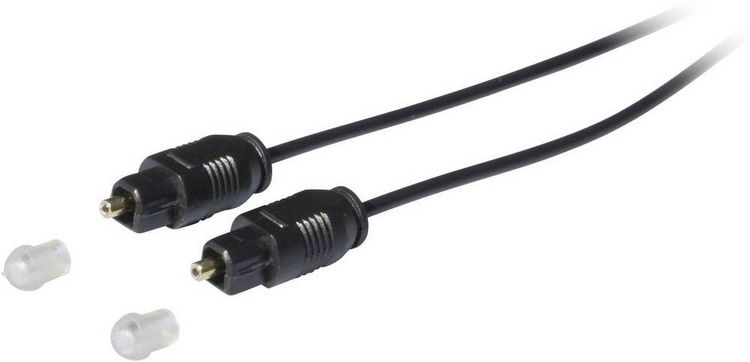 Produktbild: Kash 30L500 Toslink Digital-Audio Anschlusskabel [1x Toslink-Stecker (ODT) - 1x Toslink-Stecker (ODT)] 0.50 m Schwarz vergoldete Steckkontakte