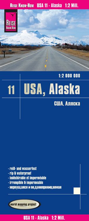 Produktbild: Reise Know-How Landkarte USA 11, Alaska (1:2.000.000)