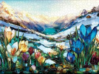 Produktbild: CALVENDO Puzzle Fr&uuml;hlingserwachen in den Bergen | 1000 Teile Lege-Gr&ouml;&szlig;e 64x48cm Foto-Puzzle f&uuml;r gl&uuml;ckliche Stunden