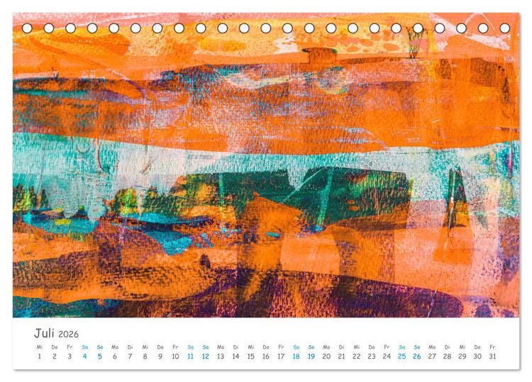 Produktbild: Colorpop - Joyful, abstract. multicolored (Tischkalender 2026 DIN A5 quer), CALVENDO Monatskalender