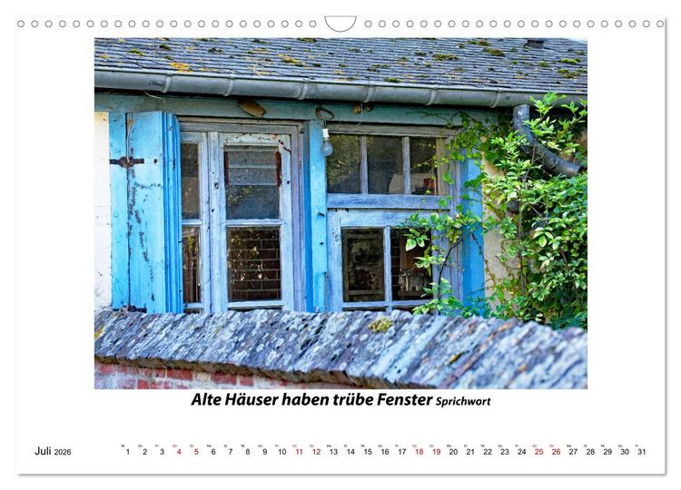 Produktbild: Fenster Gedanken (Wandkalender 2026 DIN A3 quer), CALVENDO Monatskalender
