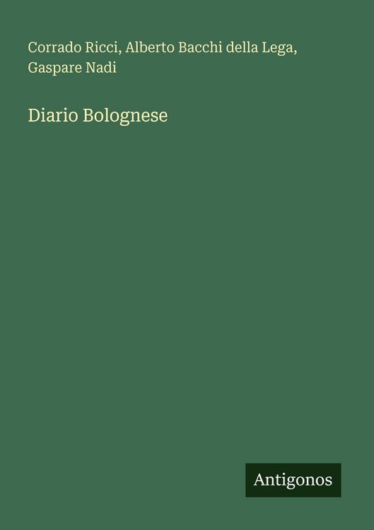 Produktbild: Diario Bolognese