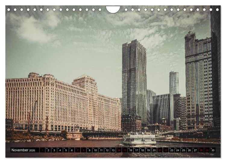 Produktbild: Metropole Chicago (Wandkalender 2026 DIN A4 quer), CALVENDO Monatskalender