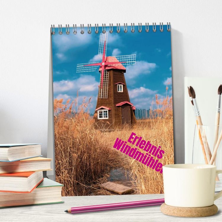 Produktbild: Erlebnis Windm&uuml;hle (Tischkalender 2027 DIN A5 hoch), CALVENDO Monatskalender