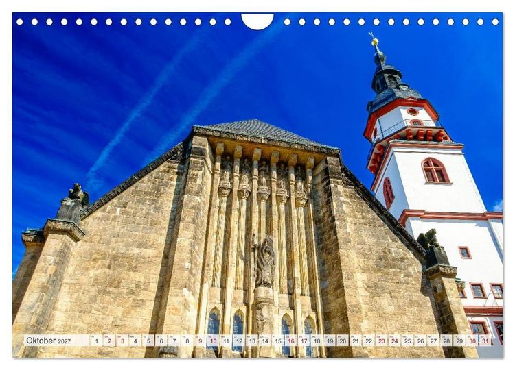 Produktbild: Ein Blick auf Chemnitz in Farbe (Wandkalender 2027 DIN A4 quer), CALVENDO Monatskalender