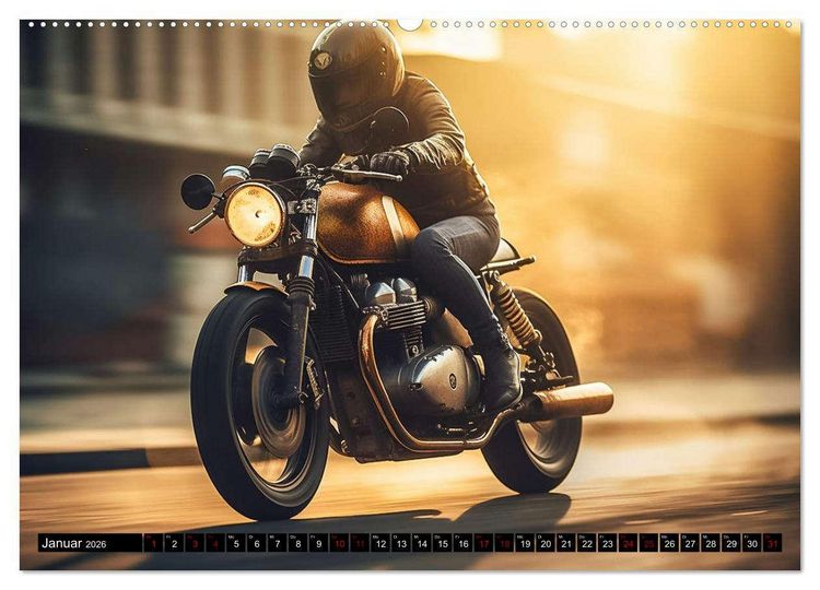 Produktbild: Urban Biker (hochwertiger Premium Wandkalender 2026 DIN A2 quer), Kunstdruck in Hochglanz