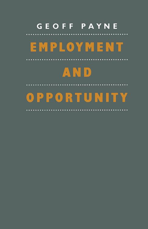 Produktbild: Employment and Opportunity
