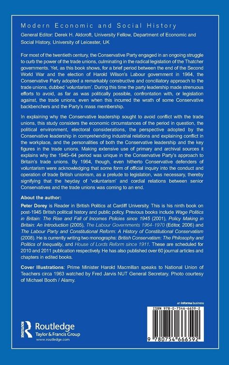 Produktbild: British Conservatism and Trade Unionism, 1945-1964