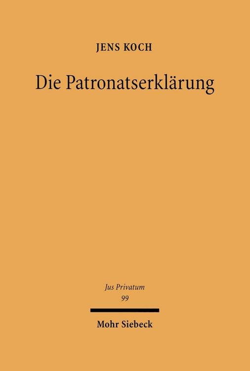 Produktbild: Die Patronatserkl&auml;rung