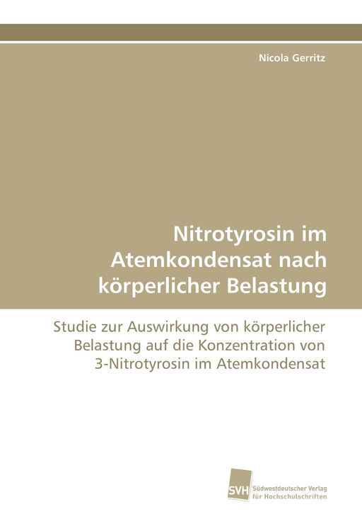 Produktbild: Nitrotyrosin im Atemkondensat nach k&ouml;rperlicher Belastung