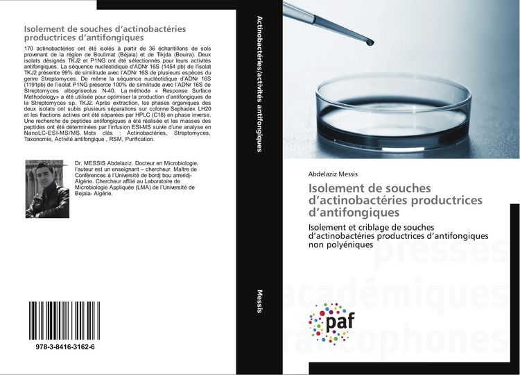 Produktbild: Isolement de souches d'actinobact&eacute;ries productrices d'antifongiques