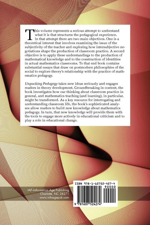 Produktbild: Unpacking Pedagogy