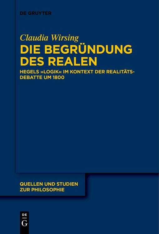 Produktbild: Die Begr&uuml;ndung des Realen