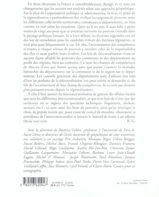 Produktbild: Histoire Geopolitique des Regions Franca