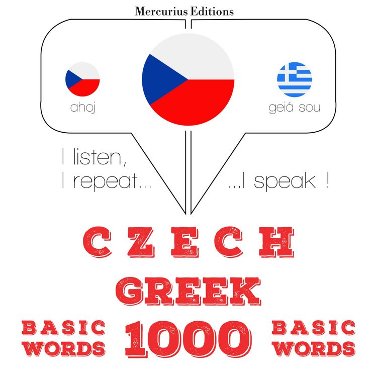 Produktbild: Če&scaron;tina - řečtina: 1000 z&aacute;kladn&iacute;ch slov
