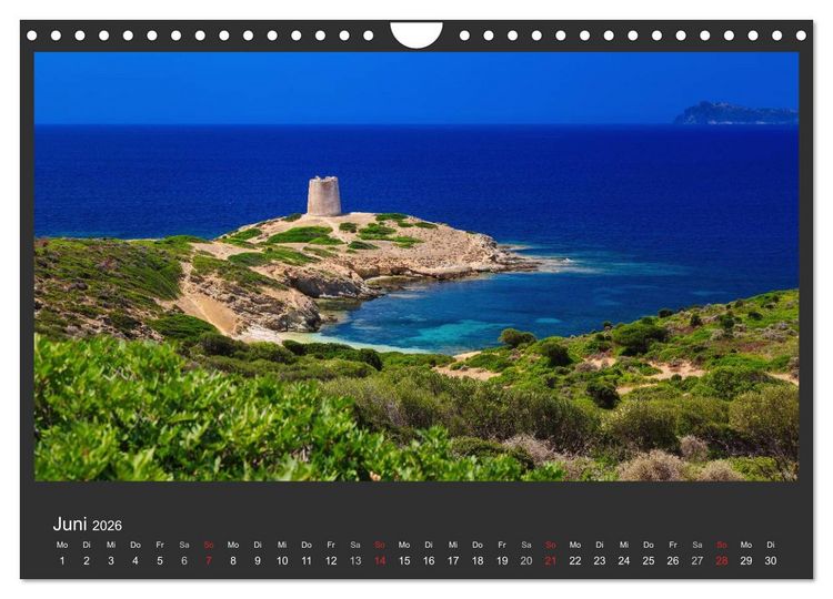 Produktbild: Sardinien - Traumstr&auml;nde am Mittelmeer (Wandkalender 2026 DIN A4 quer), CALVENDO Monatskalender