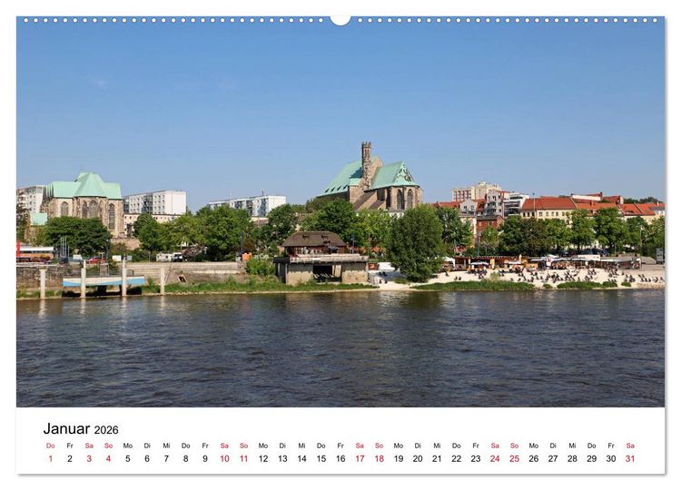 Produktbild: Magdeburg &ndash; meine Stadt (hochwertiger Premium Wandkalender 2026 DIN A2 quer), Kunstdruck in Hochglanz