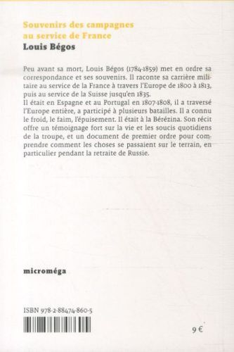 Produktbild: Souvenirs des campagnes au service de France