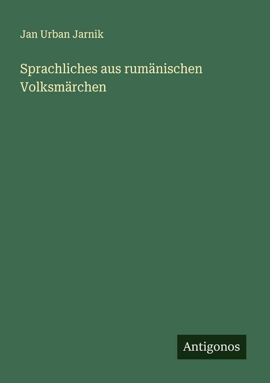 Produktbild: Sprachliches aus rum&auml;nischen Volksm&auml;rchen