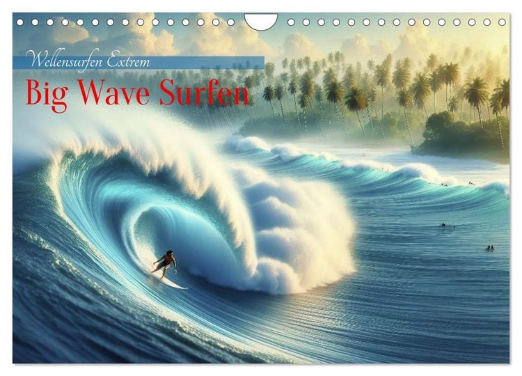 Produktbild: Big Wave Surfen (Wandkalender 2026 DIN A4 quer), CALVENDO Monatskalender