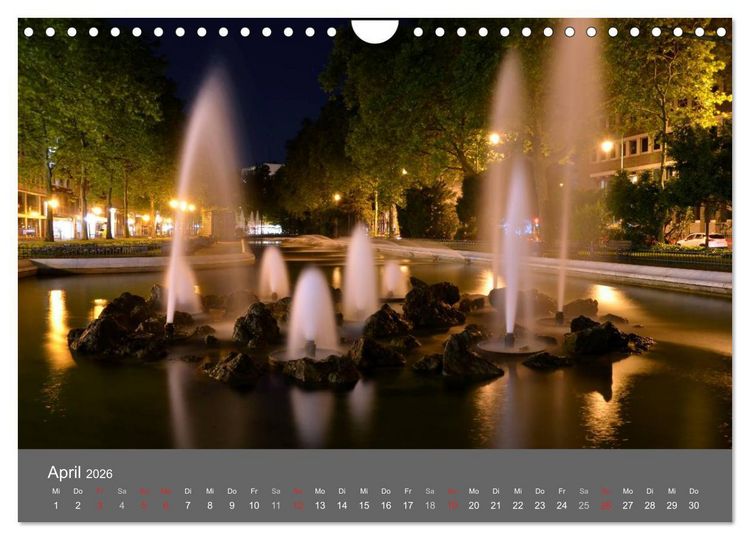 Produktbild: K&Ouml;LN BEI NACHT (Wandkalender 2026 DIN A4 quer), CALVENDO Monatskalender