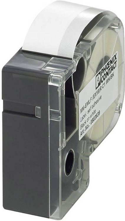 Produktbild: Phoenix Contact 803938 MM-EMLF (EX12)R C1 WH/BK Etiketten f&uuml;r Thermotransferdrucker Montage-Art: aufkleben Wei&szlig;, Schwarz 1 St.