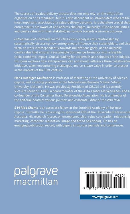 Produktbild: Entrepreneurial Challenges in the 21st Century