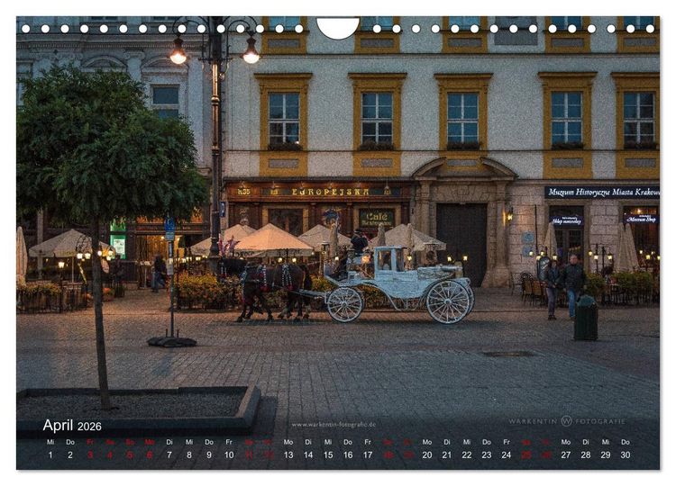 Produktbild: Krakau live (Wandkalender 2026 DIN A4 quer), CALVENDO Monatskalender