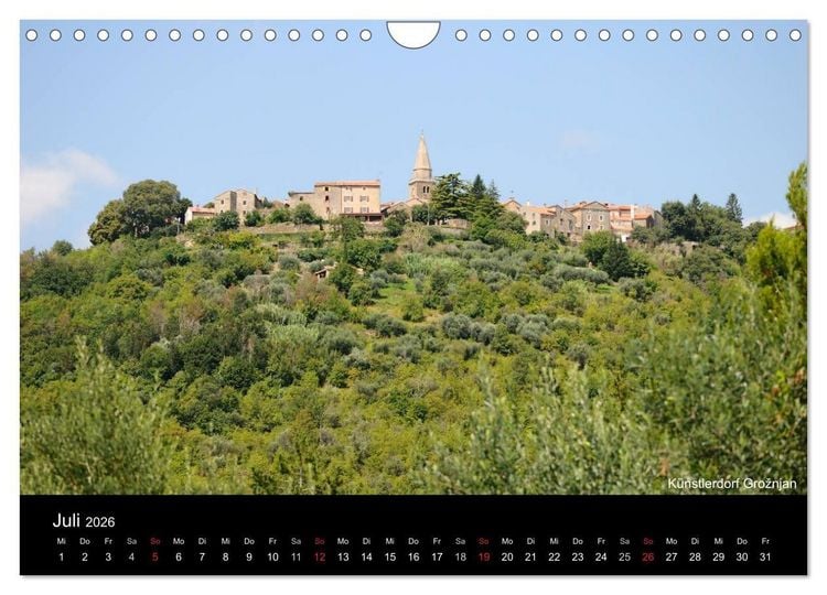 Produktbild: ISTRIEN - Die Perle Kroatiens (Wandkalender 2026 DIN A4 quer), CALVENDO Monatskalender