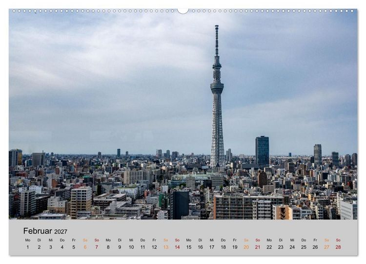 Produktbild: Tokio. Die faszinierende Metropole Japans (Wandkalender 2027 DIN A2 quer), CALVENDO Monatskalender